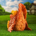 Садовая фигура "Курочка с цыплятами сидячая" 32х34см - фото 41584535