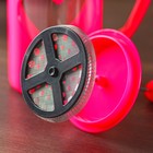 Чайник заварочный френч - пресс Доляна «Комплимент», 800 мл, стекло, цвет малиновый - Фото 2