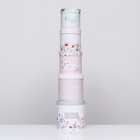 Набор шляпных подарочных коробок 5 в 1 «Цветочный», 20×20×20‒14×14×14 см - Фото 4