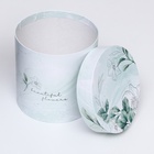 Набор шляпных подарочных коробок 5 в 1 «Цветочный», 20×20×20‒14×14×14 см - Фото 6