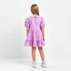 Платье детское с воротником KAFTAN, размер 34 (122-128 см), цвет лиловый - Фото 3