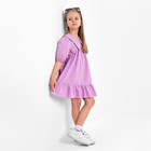 Платье детское с воротником KAFTAN, размер 34 (122-128 см), цвет лиловый - Фото 5