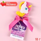 Леденец - единорог «Укрась свой мир» на палочке, со вкусом малины, 18 г. 9486070 - фото 10390767