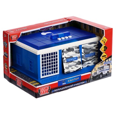 УЦЕНКА Игровой набор «Гараж полицейского участка с УАЗ Хантер», 22 см, ворота, световые и звуковые эффекты