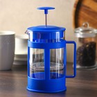 Френч-пресс стеклянный Доляна «Классика», 800 мл, цвет синий - Фото 1