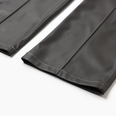 Брюки женские из экокожи MINAKU: Eco leather, цвет графит, размер 48