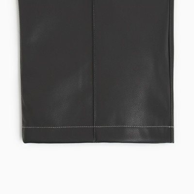 Брюки женские из экокожи MINAKU: Eco leather, цвет графит, размер 50