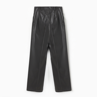 Брюки женские из экокожи MINAKU: Eco leather, цвет графит, размер 50