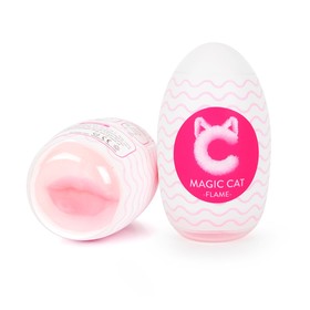 Мастурбатор Magic Cat Flame EGG Губы, многоразовый, в контейнере, TPE, телесный 9591867