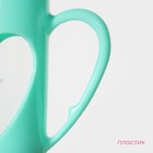 Чайник заварочный френч - пресс Доляна «Комплимент», 350 мл, стекло, цвет бирюзовый - фото 4543697