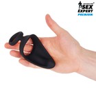 Кольцо эрекционное Sex Expert, двойное, массаж промежности, 30 х 45 мм, Soft силикон, черный - Фото 6