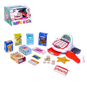 УЦЕНКА Касса-калькулятор «Умная касса-1», с аксессуарами, световые и звуковые эффекты 9602976