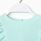 Комплект (блузка и брюки) для девочки MINAKU цвет бирюзовый, рост 110 см - Фото 7