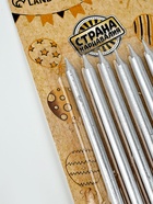 УЦЕНКА Свечи в торт 6 шт., 13-16 см, МИКС - Фото 4