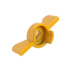 Ручка-бабочка для шарового крана Masterprof ИС.131525,  усиленная,  1/2"-3/4", желтая 9567104