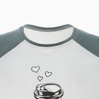 Комплект женский «Wake up» (футболка/бриджи), цвет серо-зелёный, размер 48 9488370