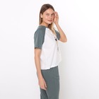 Комплект женский «Wake up» (футболка/бриджи), цвет серо-зелёный, размер 50 - Фото 5