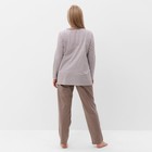 Комплект женский «Сердце» (лонгслив, брюки), цвет светло-серый, размер 52 - фото 43870480