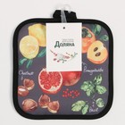 Прихватка Доляна "Фрукты" 17х17 см 100% п/э - фото 22961836