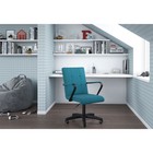 Кресло офисное Chairman 030, с подлокотниками, на колёсиках, велюр, цвет бирюзовое - Фото 1