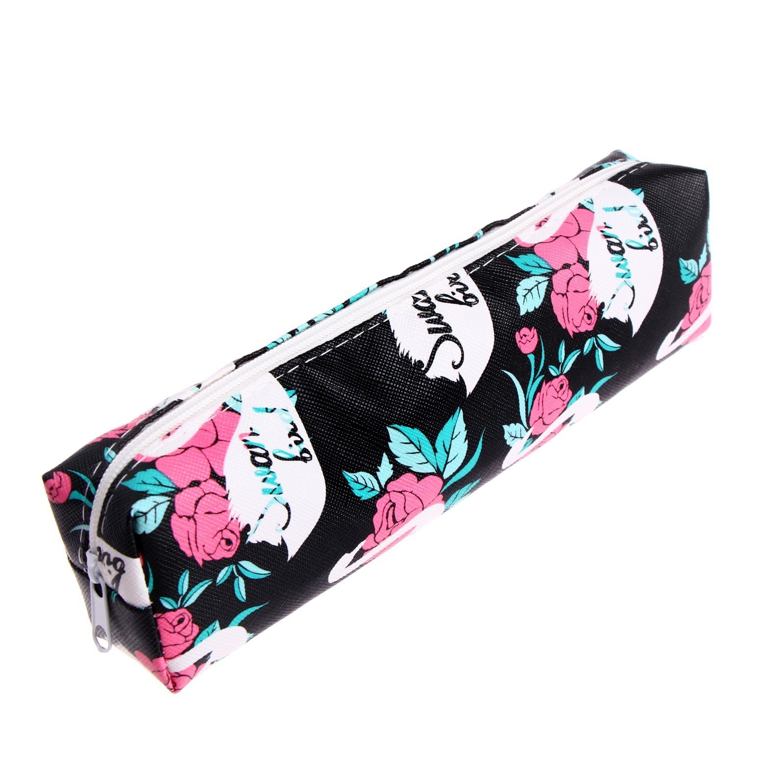 Пенал школьный на молнии МИКС Цветы (9361153) - Купить по цене от 28.80 ...