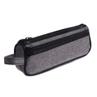 Пенал школьный на молнии Calligrata «Джинс», 2 отделения, текстиль, МИКС - Фото 3