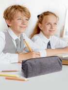 Пенал школьный на молнии Calligrata «Джинс», МИКС - Фото 3