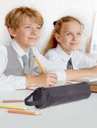 Пенал - тубус школьный на молнии Calligrata «Джинс», МИКС - Фото 3