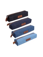 Пенал школьный на молнии Calligrata «Джинс», 1 отделение, текстиль, МИКС - Фото 4