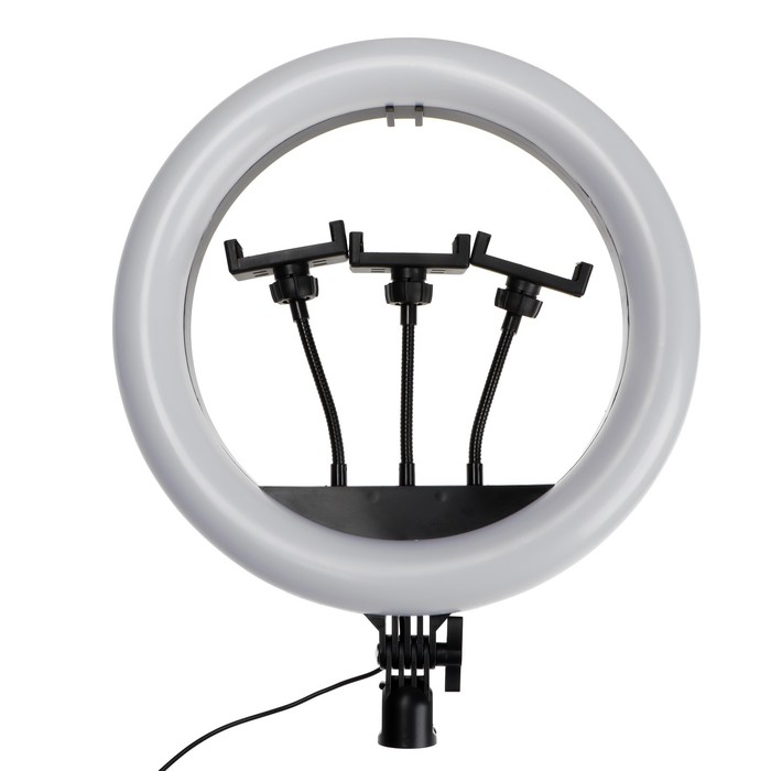 Кольцевая лампа Ritmix RRL-360, 36 см, USB, 3 цвета, 192 светодиода, пульт, держатель - фото 1907684408