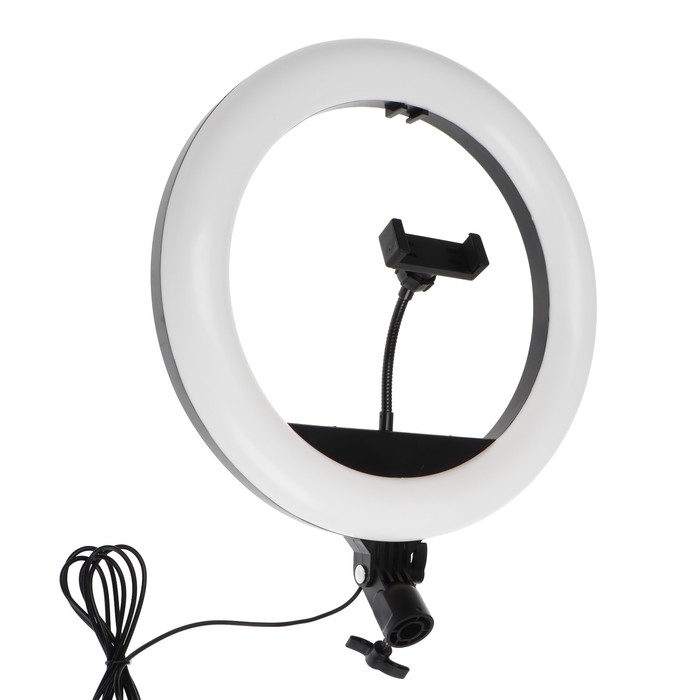 Кольцевая лампа Ritmix RRL-360, 36 см, USB, 3 цвета, 192 светодиода, пульт, держатель - фото 1888566056