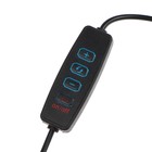 Кольцевая лампа Ritmix RRL-360, 36 см, USB, 3 цвета, 192 светодиода, пульт, держатель 9569693 - фото 319736665