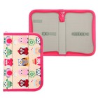 Пенал школьный «Совы», 13×19.5 см, 1 секция, на молнии, ткань - Фото 1