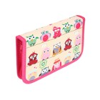 Пенал школьный «Совы», 13×19.5 см, 1 секция, на молнии, ткань - Фото 3