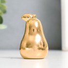 Фигурка керамика «Груша», золото, 3.4×3.4×5.5 см - Фото 3