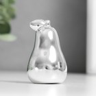 Фигурка керамика «Груша», серебро, 3.4×3.4×5.5 см - Фото 1