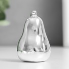 Фигурка керамика «Груша», серебро, 3.4×3.4×5.5 см - Фото 3