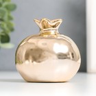 Фигурка керамика «Гранат с зёрнами», под золото, 7×6.5×6.5 см - Фото 3