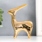 Сувенир керамика "Олень" золото 8х2,8х10,5 см - Фото 2