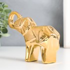 Сувенир керамика "Слон" оригами золото 14х3,5х10 см - Фото 2