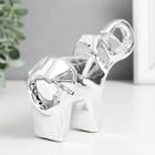Сувенир керамика "Слон" оригами серебро 14х3,5х10 см - Фото 3