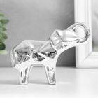 Сувенир керамика "Слон" оригами серебро 14х3,5х10 см - фото 22763213