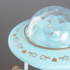 Ночник-проектор «Шапито» LED 3хLR=44 диско, крутится, голубой 10×10×17 см RISALUX - фото 5034790