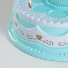 Ночник-проектор «Шапито» LED 3хLR=44 диско, крутится, голубой 10×10×17 см RISALUX - фото 5034791