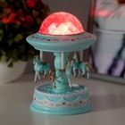 Ночник-проектор «Шапито» LED 3хLR=44 диско, крутится, голубой 10×10×17 см RISALUX - Фото 4