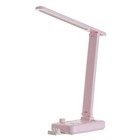 Настольная лампа «Эра» LED 8 Вт 3000К-6000К диммер 2 розетки 2хUSB2.0 розовый 10×28×33 см RISALUX 946 - Фото 14