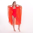 Туника пляжная женская, цвет красный, размер 46 - Фото 3