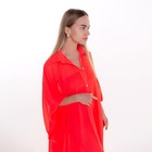 Туника пляжная женская, цвет красный, размер 46 - Фото 5