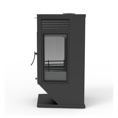 Печь - камин Hors 9 Black Stove, сталь, чугун, мощность 9 кВт