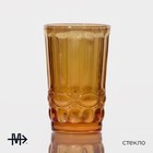 Набор стаканов стеклянных Magistro «Ла-Манш», 350 мл, 8×12,5 см, 6 шт, цвет янтарный - Фото 2